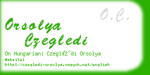 orsolya czegledi business card